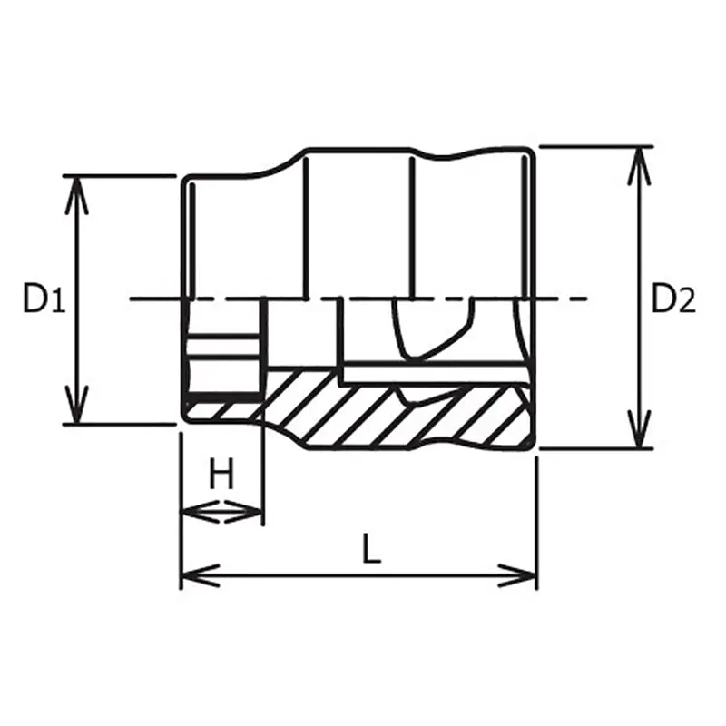 3/8 Sq. Dr. 6-Point Z-Series Metric Chrome Socket in 7mm - Image 2