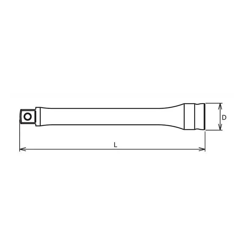 3/8 Sq. Dr. Extension Bar 3/8 Square Length 75mm Z-series - Image 2
