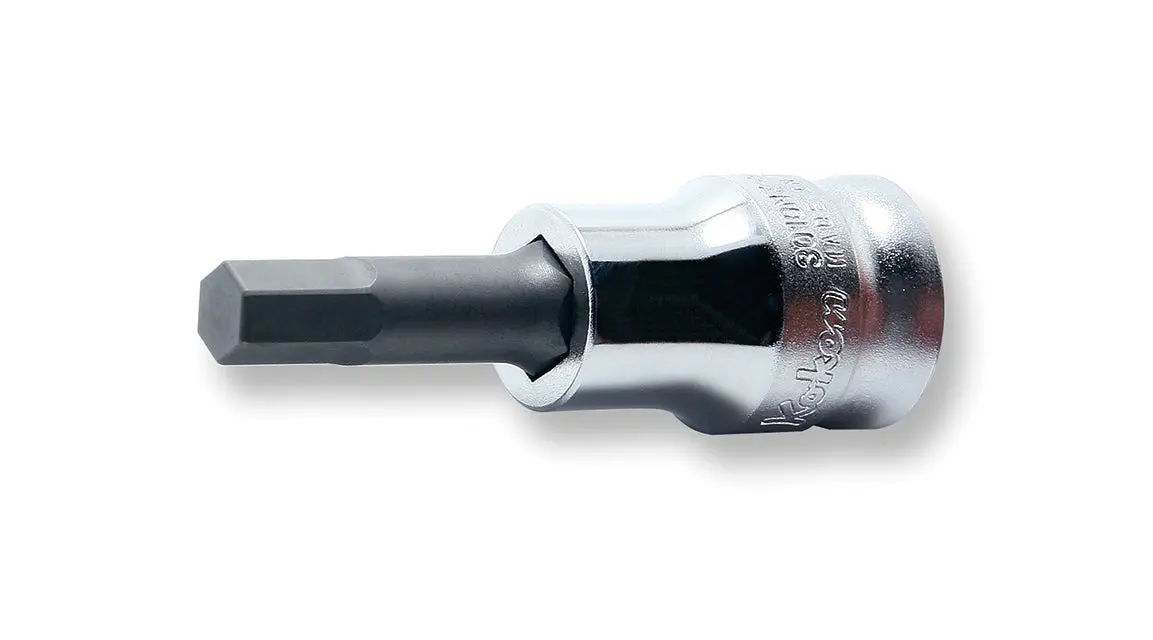 3/8 Sq. Dr. Bit Socket 4mm 6 point Length 50mm Z-series