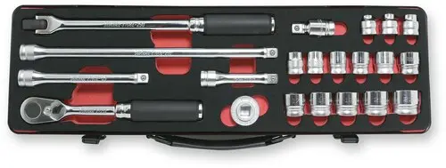 3/8 Sq. Dr. 21 Piece Z-Series 6-Point Metric Socket set 7-22mm